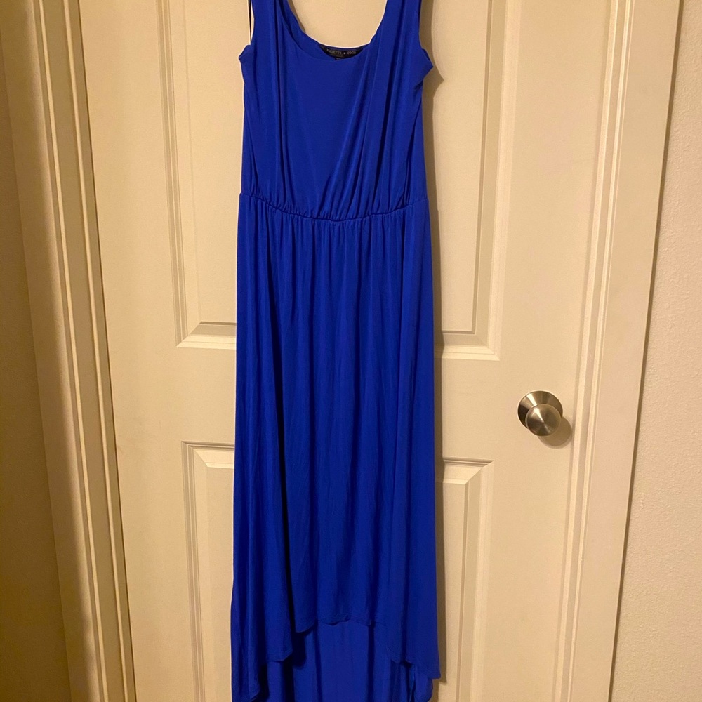 High-Low Maxi Dress Royal Blue